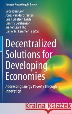 Decentralized Solutions for Developing Economies: Addressing Energy Poverty Through Innovation Groh, Sebastian 9783319159638 Springer