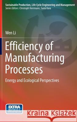 Efficiency of Manufacturing Processes: Energy and Ecological Perspectives Li, Wen 9783319173641 Springer