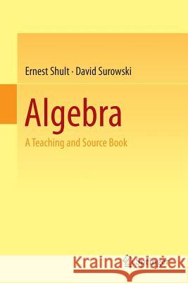 Algebra: A Teaching and Source Book Shult, Ernest 9783319197333 Springer