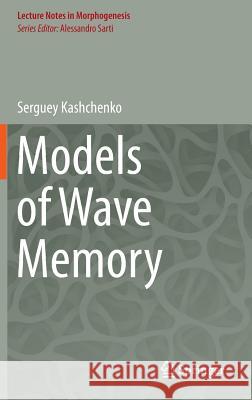Models of Wave Memory Serguey Kashchenko 9783319198651 Springer