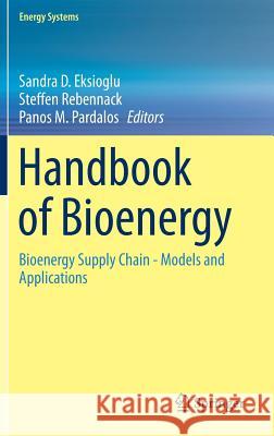 Handbook of Bioenergy: Bioenergy Supply Chain - Models and Applications Eksioglu, Sandra D. 9783319200910 Springer