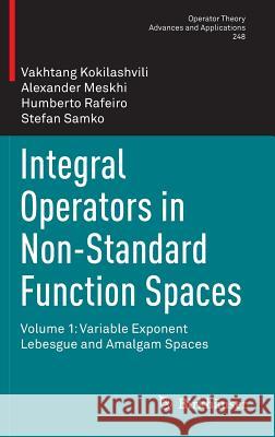 Integral Operators in Non-Standard Function Spaces: Volume 1: Variable Exponent Lebesgue and Amalgam Spaces Kokilashvili, Vakhtang 9783319210148 Birkhauser
