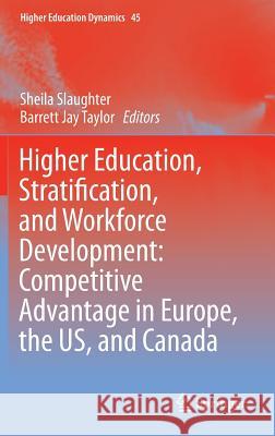 Higher Education, Stratification, and Workforce Development: Competitive Advantage in Europe, the Us, and Canada Slaughter, Sheila 9783319215112 Springer