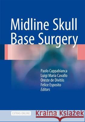 Midline Skull Base Surgery Paolo Cappabianca Luigi Maria Cavallo Oreste D 9783319215327 Springer