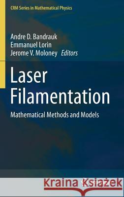 Laser Filamentation: Mathematical Methods and Models Bandrauk, Andre D. 9783319230832 Springer