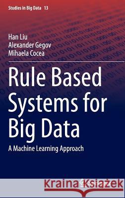 Rule Based Systems for Big Data: A Machine Learning Approach Liu, Han 9783319236957 Springer