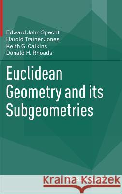 Euclidean Geometry and Its Subgeometries Specht, Edward John 9783319237749 Birkhauser