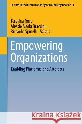 Empowering Organizations: Enabling Platforms and Artefacts Torre, Teresina 9783319237831