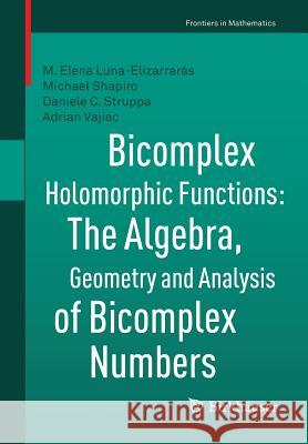 Bicomplex Holomorphic Functions: The Algebra, Geometry and Analysis of Bicomplex Numbers Luna-Elizarrarás, M. Elena 9783319248660 Birkhauser