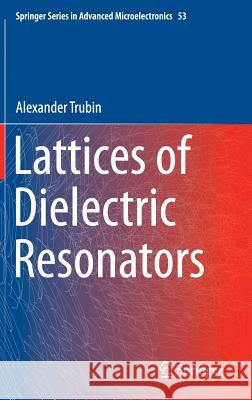 Lattices of Dielectric Resonators Alexander Trubin 9783319251462 Springer