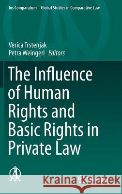 The Influence of Human Rights and Basic Rights in Private Law Verica Trstenjak Petra Weingerl 9783319253350 Springer