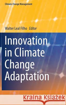 Innovation in Climate Change Adaptation Walter Lea 9783319258126 Springer