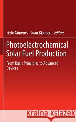 Photoelectrochemical Solar Fuel Production: From Basic Principles to Advanced Devices Giménez, Sixto 9783319296395 Springer