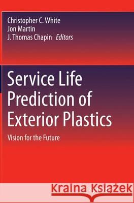 Service Life Prediction of Exterior Plastics: Vision for the Future White, Christopher C. 9783319343082