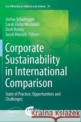 Corporate Sustainability in International Comparison: State of Practice, Opportunities and Challenges Schaltegger, Stefan 9783319354354