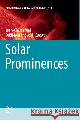 Solar Prominences Jean-Claude Vial Oddbjorn Engvold 9783319357034