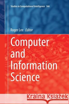 Computer and Information Science Roger Lee 9783319361727