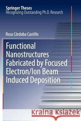 Functional Nanostructures Fabricated by Focused Electron/Ion Beam Induced Deposition Rosa Cordob 9783319375533 Springer