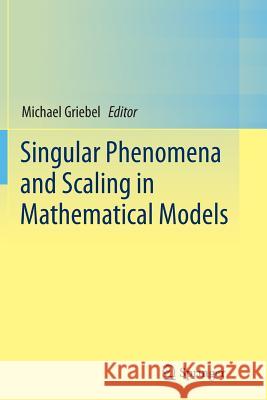 Singular Phenomena and Scaling in Mathematical Models Michael Griebel 9783319375885 Springer