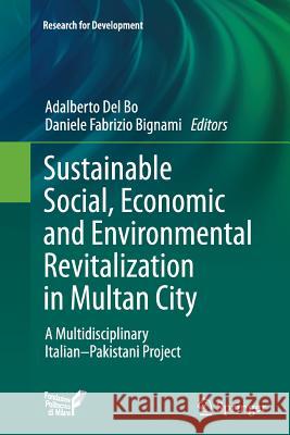 Sustainable Social, Economic and Environmental Revitalization in Multan City: A Multidisciplinary Italian-Pakistani Project Del Bo, Adalberto 9783319379234 Springer
