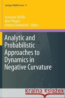 Analytic and Probabilistic Approaches to Dynamics in Negative Curvature Francoise Dal'bo Marc Peigne Andrea Sambusetti 9783319381176 Springer