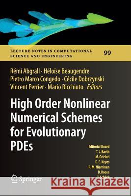 High Order Nonlinear Numerical Schemes for Evolutionary Pdes: Proceedings of the European Workshop Honom 2013, Bordeaux, France, March 18-22, 2013 Abgrall, Rémi 9783319381725 Springer