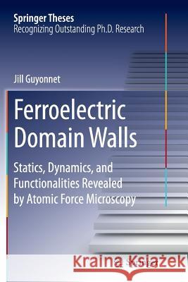 Ferroelectric Domain Walls: Statics, Dynamics, and Functionalities Revealed by Atomic Force Microscopy Guyonnet, Jill 9783319382777