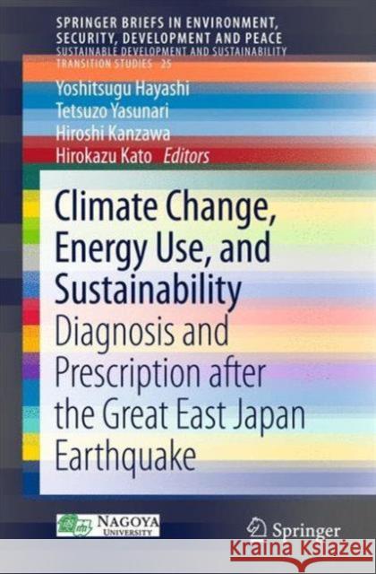 Climate Change, Energy Use, and Sustainability: Diagnosis and Prescription After the Great East Japan Earthquake Hayashi, Yoshitsugu 9783319405896 Springer