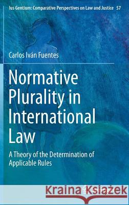 Normative Plurality in International Law: A Theory of the Determination of Applicable Rules Fuentes, Carlos Iván 9783319439273