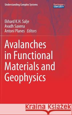 Avalanches in Functional Materials and Geophysics Ekhard K. H. Salje Avadh Saxena Antoni Planes 9783319456102