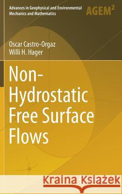 Non-Hydrostatic Free Surface Flows Oscar Castro-Orgaz Willi H. Hager 9783319479699 Springer