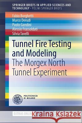 Tunnel Fire Testing and Modeling: The Morgex North Tunnel Experiment Borghetti, Fabio 9783319495163