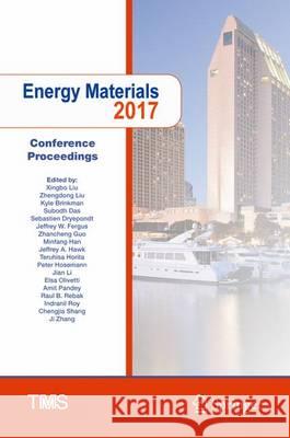 Energy Materials 2017 Liu, Xingbo 9783319516462 Springer