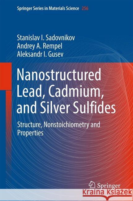 Nanostructured Lead, Cadmium, and Silver Sulfides: Structure, Nonstoichiometry and Properties Sadovnikov, Stanislav I. 9783319563862 Springer