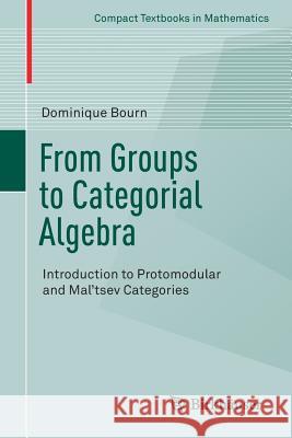 From Groups to Categorial Algebra: Introduction to Protomodular and Mal'tsev Categories Bourn, Dominique 9783319572185 Birkhauser