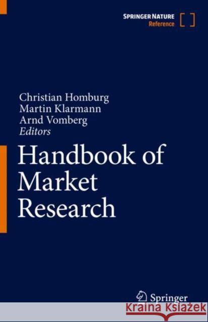 Handbook of Market Research Homburg, Christian 9783319574110 Springer