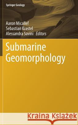 Submarine Geomorphology Aaron Micallef Sebastian Krastel Alessandra Savini 9783319578514 Springer