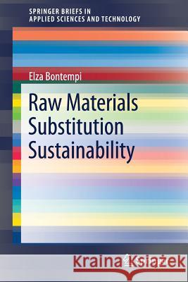 Raw Materials Substitution Sustainability Elza Bontempi 9783319608303 Springer