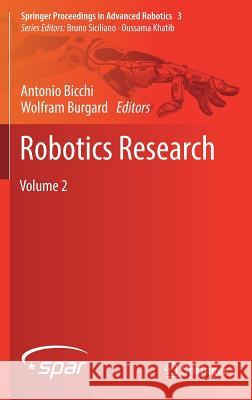 Robotics Research: Volume 2 Bicchi, Antonio 9783319609157