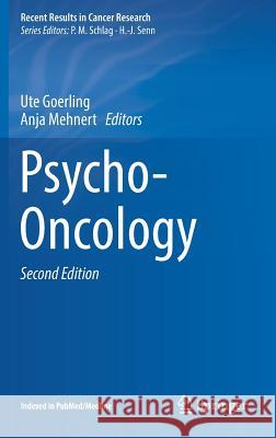 Psycho-Oncology Ute Goerling Anja Mehnert 9783319643090 Springer