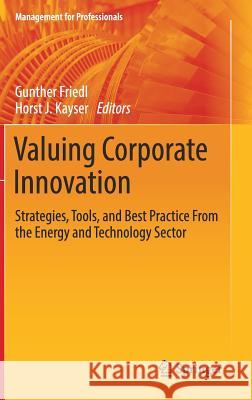 Valuing Corporate Innovation: Strategies, Tools, and Best Practice from the Energy and Technology Sector Friedl, Gunther 9783319648637 Springer