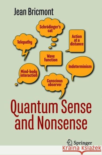 Quantum Sense and Nonsense Jean Bricmont 9783319652702 Springer