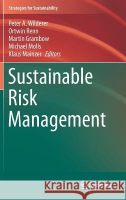 Sustainable Risk Management Peter A. Wilderer Ortwin Renn Martin Grambow 9783319662329 Springer