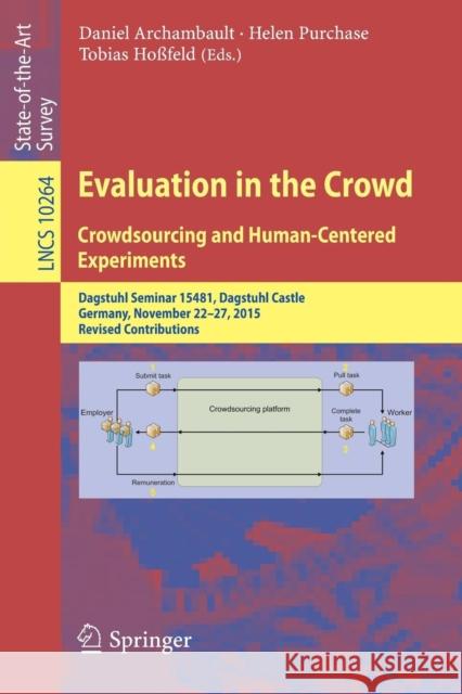 Evaluation in the Crowd. Crowdsourcing and Human-Centered Experiments: Dagstuhl Seminar 15481, Dagstuhl Castle, Germany, November 22 - 27, 2015, Revis Archambault, Daniel 9783319664347 Springer