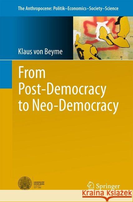 From Post-Democracy to Neo-Democracy Klaus Vo 9783319666600 Springer