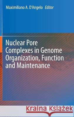 Nuclear Pore Complexes in Genome Organization, Function and Maintenance Maximiliano D'Angelo 9783319716121 Springer