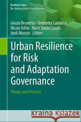 Urban Resilience for Risk and Adaptation Governance: Theory and Practice Brunetta, Grazia 9783319769431 Springer