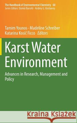 Karst Water Environment: Advances in Research, Management and Policy Younos, Tamim 9783319773674 Springer