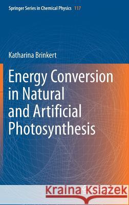 Energy Conversion in Natural and Artificial Photosynthesis Katharina Brinkert 9783319779799 Springer