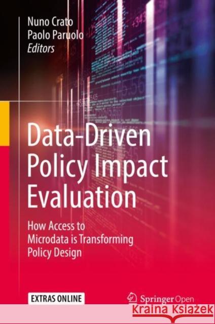 Data-Driven Policy Impact Evaluation: How Access to Microdata is Transforming Policy Design Nuno Crato, Paolo Paruolo 9783319784601 Springer International Publishing AG